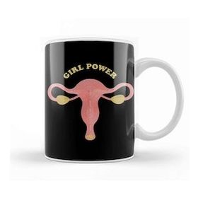 Baskı Dükkanı Girlpower Uterus Embroidery Kupa Bardak