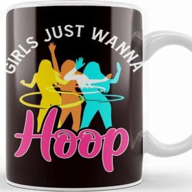 Baskı Dükkanı Girls Just Wanna Fitness Sports Training Hooping Kupa Bardak