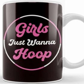 Baskı Dükkanı Girls Just Wanna Fitness Sports Training Hooping Kupa Bardak