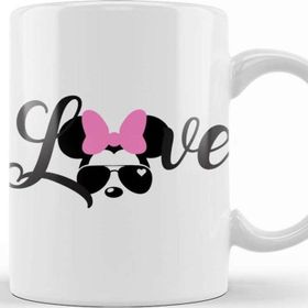 Baskı Dükkanı Girly Kız Çocuğuna Mickey Hediye Kupa Bardak