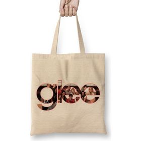 Baskı Dükkanı Glee Bez Uzun Saplı Krem Rengi Çanta