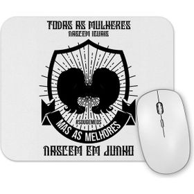 Baskı Dükkanı Gêmeos Preta Junho Feminino Mouse Pad