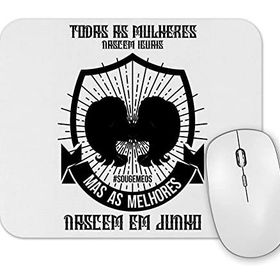 Baskı Dükkanı Gêmeos Preta Junho Feminino Mouse Pad