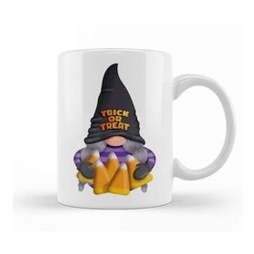 Baskı Dükkanı Gnome With Candy Corn - Trick Or Treat Kupa Bardak