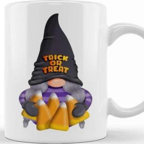 Baskı Dükkanı Gnome With Candy Corn - Trick Or Treat Kupa Bardak
