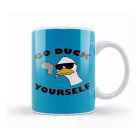 Baskı Dükkanı Go Duck Yourself Kupa Bardak