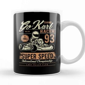 Baskı Dükkanı Go Kart Champion Racer Super Speed Kupa Bardak