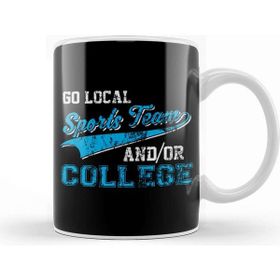 Baskı Dükkanı Go Local Sports Team And Or College Distressed Kupa Bardak