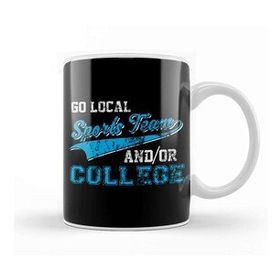 Baskı Dükkanı Go Local Sports Team And Or College Distressed Kupa Bardak