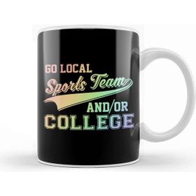 Baskı Dükkanı Go Local Sports Team & College Soft Rainbow Kupa Bardak