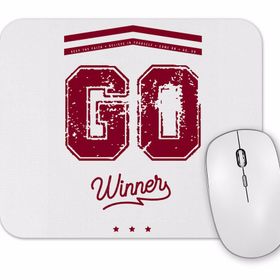 Baskı Dükkanı Go Winner Red Mouse Pad