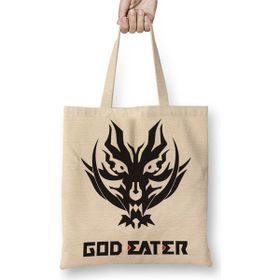 Baskı Dükkanı God Eater Lenka Alisa One Piece Anime Naruto Death Note Hellsing Bez Uzun Saplı Krem Rengi Çanta