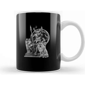 Baskı Dükkanı God Odin Norse Mythology Viking Paganism Medieval History Kupa Bardak
