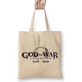 Baskı Dükkanı God Of War Bez Uzun Saplı Krem Rengi Çanta