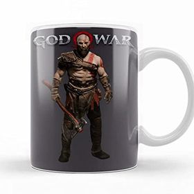 Baskı Dükkanı God of War Kratos Porselen Kupa
