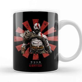 Baskı Dükkanı God of War Kratos Porselen Kupa