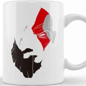Baskı Dükkanı God of War Kratos Porselen Kupa