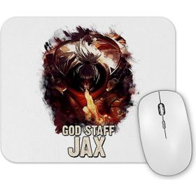 Baskı Dükkanı God Staff Jax Mouse Pad