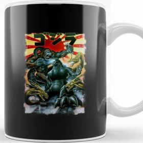 Baskı Dükkanı Godzilla Vs Kong Team Godzilla Kupa Bardak