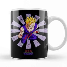 Baskı Dükkanı Gohan Dragon Ball Z Retro Japanese Kupa Bardak