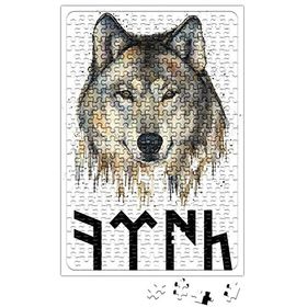 Baskı Dükkanı Göktürk Türk ve Kurt 240 Parça Puzzle