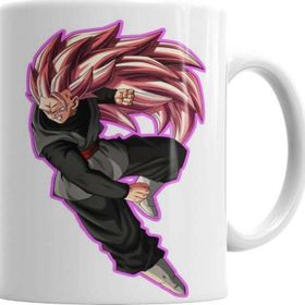 Baskı Dükkanı Goku Black Ss3 Rose Sihirli Porselen Kupa