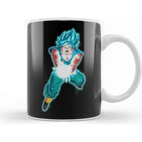 Baskı Dükkanı Goku Blue Kamehameha Kupa Bardak