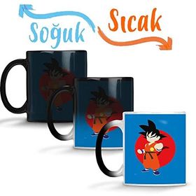 Baskı Dükkanı Goku Criança 2 Sihirli Porselen Kupa