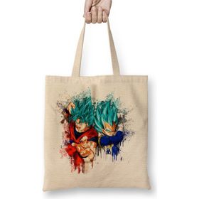 Baskı Dükkanı Goku E Vegeta Bayan Günlük Çanta