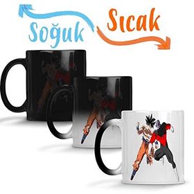 Baskı Dükkanı Goku Vs Jiren Sihirli Porselen Kupa