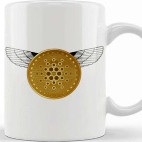 Baskı Dükkanı Gold Futuristic Cardano Cryptocurrency Coin Kupa