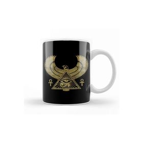 Baskı Dükkanı Golden Egyptian Eye Of Horus Wadjet Kupa