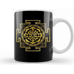 Baskı Dükkanı Golden Sri Yantra Sri Chakra Kupa
