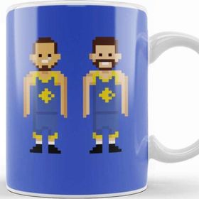 Baskı Dükkanı Golden State Warriors Pixel Players Splash Brothers Kupa