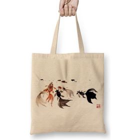 Baskı Dükkanı Goldfish Lover Hungry Goldfishes Bayan Günlük Çanta