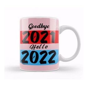 Baskı Dükkanı Goodbye 2021 Hello 2022 Kupa