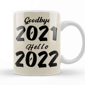 Baskı Dükkanı Goodbye 2021 Hello 2022 Kupa