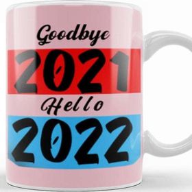 Baskı Dükkanı Goodbye 2021 Hello 2022 Kupa