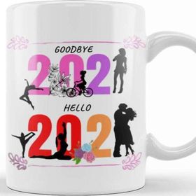 Baskı Dükkanı Goodbye 2021 Hello 2022 Kupa