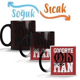 Baskı Dükkanı Goodbye Old Man Sihirli Porselen Kupa