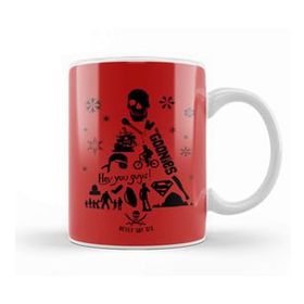 Baskı Dükkanı Goonies Christmas Tree Silhouette Kupa