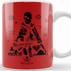 Baskı Dükkanı Goonies Christmas Tree Silhouette Kupa