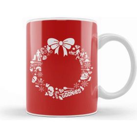 Baskı Dükkanı Goonies Christmas Wreath Pattern Kupa