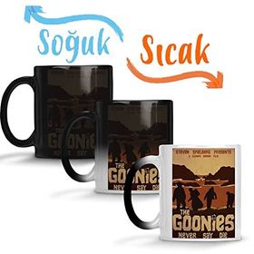 Baskı Dükkanı Goonies Never Say Die Sihirli Porselen Kupa
