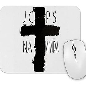 Baskı Dükkanı Gospel Jesus Na Minha Vıda Mouse Pad