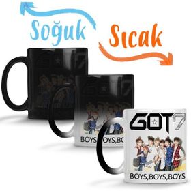 Baskı Dükkanı Got7 Kpop Sihirli Porselen Kupa