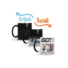 Baskı Dükkanı Got7 Kpop Sihirli Porselen Kupa