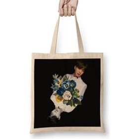 Baskı Dükkanı Got7 Youngjae Bez Kadın Günlük Çanta