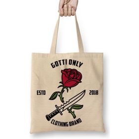 Baskı Dükkanı Gotti Only Roses Bez Kadın Günlük Çanta