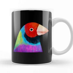 Baskı Dükkanı Gouldian Finch Bird 01 Kupa